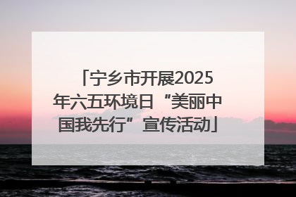 宁乡市开展2025年六五环境日“美丽中国我先行”宣传活动