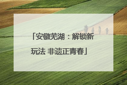 安徽芜湖：解锁新玩法 非遗正青春