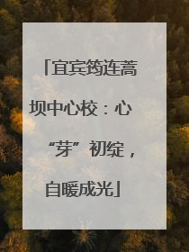 宜宾筠连蒿坝中心校：心“芽”初绽，自暖成光