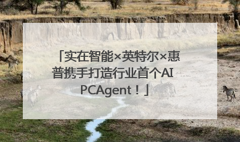 实在智能×英特尔×惠普携手打造行业首个AI PCAgent！