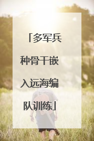 多军兵种骨干嵌入远海编队训练
