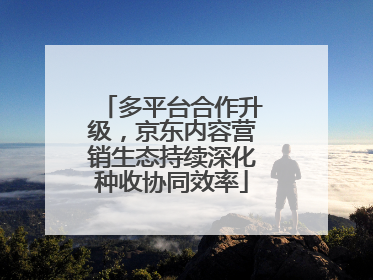 多平台合作升级，京东内容营销生态持续深化种收协同效率