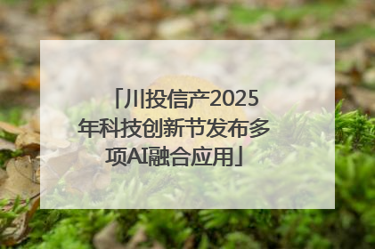 川投信产2025年科技创新节发布多项AI融合应用