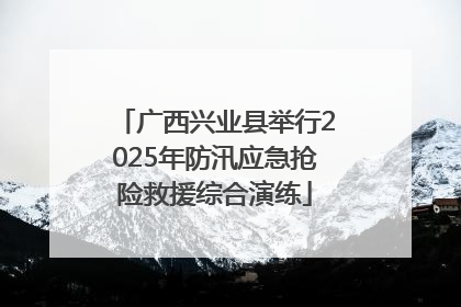 广西兴业县举行2025年防汛应急抢险救援综合演练
