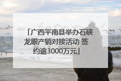 广西平南县举办石硖龙眼产销对接活动 签约逾3000万元