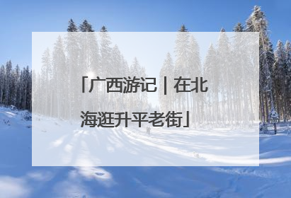 广西游记｜在北海逛升平老街
