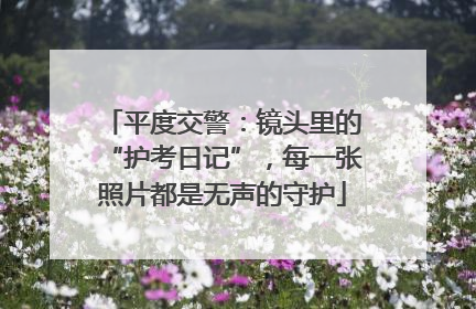 平度交警：镜头里的“护考日记”，每一张照片都是无声的守护