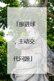 廖进球，主动交代问题