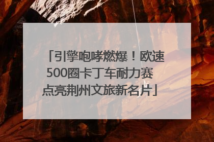 引擎咆哮燃爆！欧速500圈卡丁车耐力赛点亮荆州文旅新名片