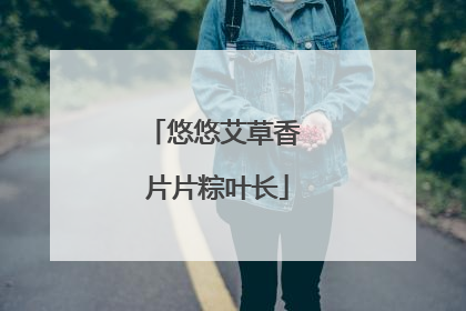 悠悠艾草香 片片粽叶长