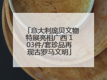 意大利庞贝文物特展亮相广西 103件/套珍品再现古罗马文明