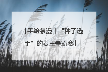 手绘条漫｜“种子选手”的麦王争霸赛