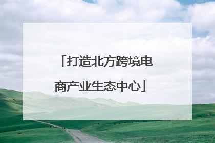 打造北方跨境电商产业生态中心