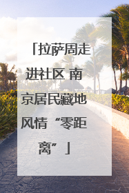 拉萨周走进社区 南京居民藏地风情“零距离”