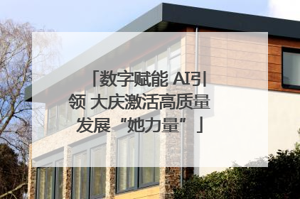 数字赋能 AI引领 大庆激活高质量发展“她力量”