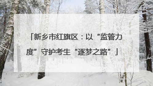 新乡市红旗区：以“监管力度”守护考生“逐梦之路”