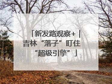 新发路观察+｜吉林“落子”盯住“超级引擎”