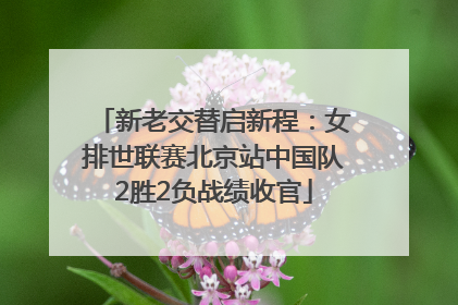 新老交替启新程：女排世联赛北京站中国队2胜2负战绩收官