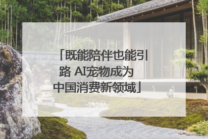 既能陪伴也能引路 AI宠物成为中国消费新领域