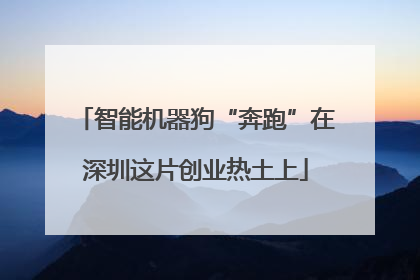 智能机器狗“奔跑”在深圳这片创业热土上