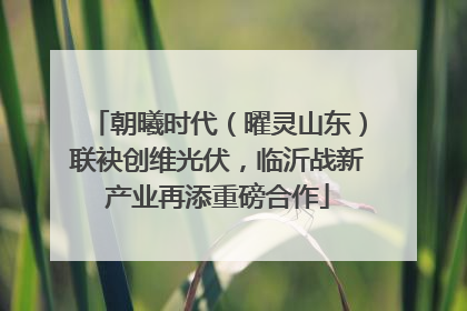 朝曦时代（曜灵山东）联袂创维光伏，临沂战新产业再添重磅合作