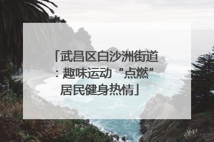 武昌区白沙洲街道：趣味运动“点燃”居民健身热情