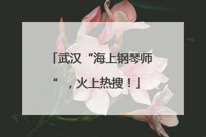 武汉“海上钢琴师”，火上热搜！