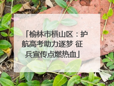 榆林市横山区：护航高考助力逐梦 征兵宣传点燃热血