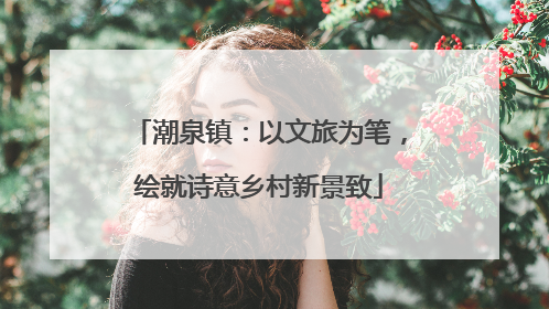 潮泉镇：以文旅为笔，绘就诗意乡村新景致