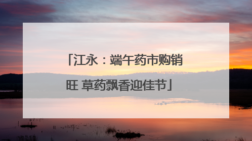 江永：端午药市购销旺 草药飘香迎佳节