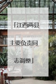 江西两县主要负责同志调整