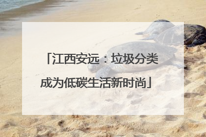 江西安远：垃圾分类成为低碳生活新时尚