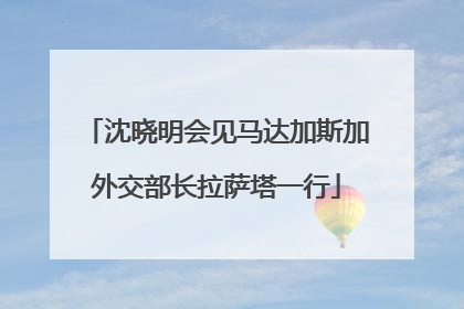 沈晓明会见马达加斯加外交部长拉萨塔一行