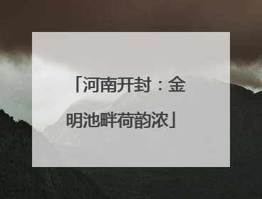 河南开封：金明池畔荷韵浓