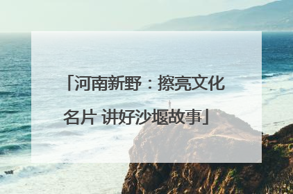 河南新野：擦亮文化名片 讲好沙堰故事