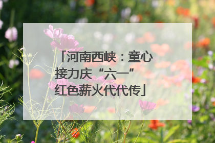 河南西峡：童心接力庆“六一” 红色薪火代代传