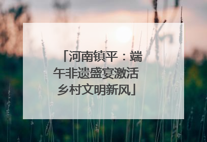 河南镇平：端午非遗盛宴激活乡村文明新风