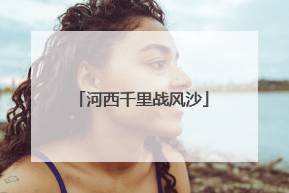河西千里战风沙