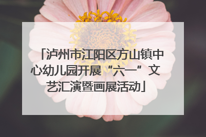 泸州市江阳区方山镇中心幼儿园开展“六一”文艺汇演暨画展活动