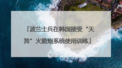 波兰士兵在韩国接受“天舞”火箭炮系统使用训练