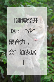淄博经开区：“企”聚合力，“会”通发展