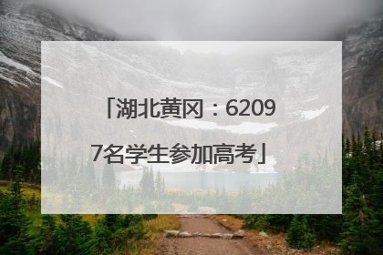 湖北黄冈：62097名学生参加高考