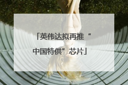 英伟达拟再推“中国特供”芯片