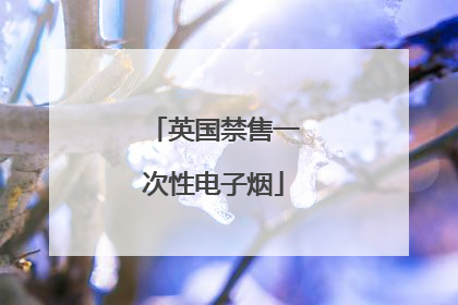 英国禁售一次性电子烟