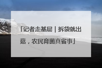 记者走基层｜拆袋就出菇，农民育菌真省事