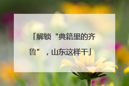 解锁“典籍里的齐鲁”，山东这样干