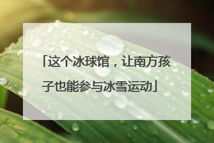 这个冰球馆，让南方孩子也能参与冰雪运动