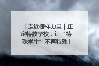 走近榜样力量｜正定特教学校：让“特殊学生”不再特殊
