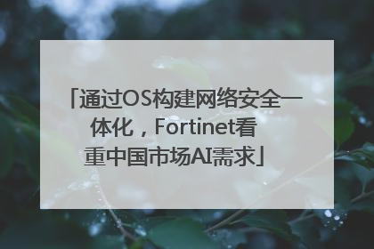 通过OS构建网络安全一体化，Fortinet看重中国市场AI需求