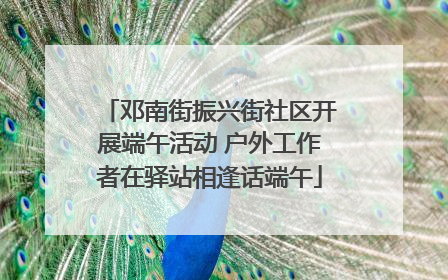 邓南街振兴街社区开展端午活动 户外工作者在驿站相逢话端午